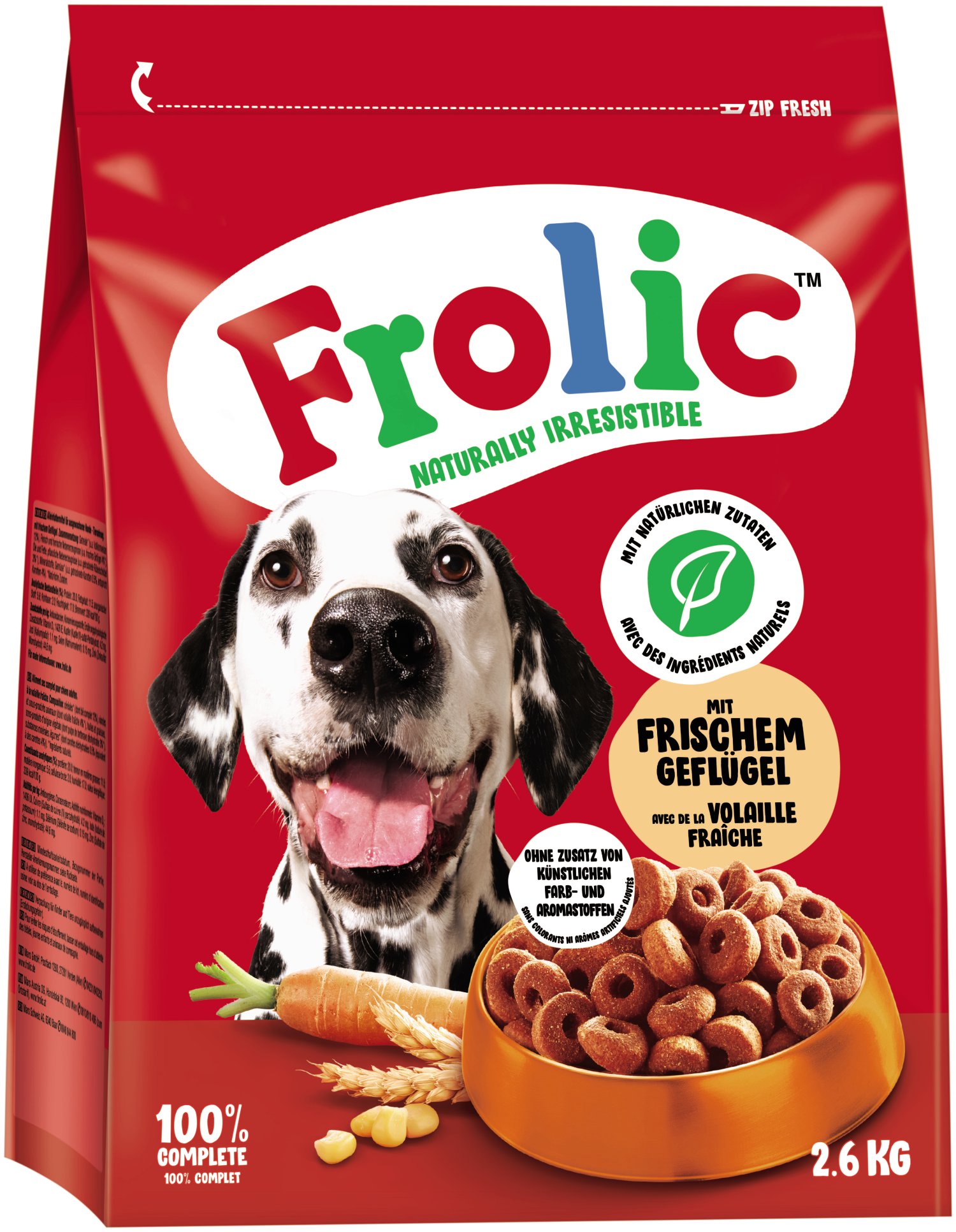 FROLIC Hundefutter Geflügel 2,6 kg