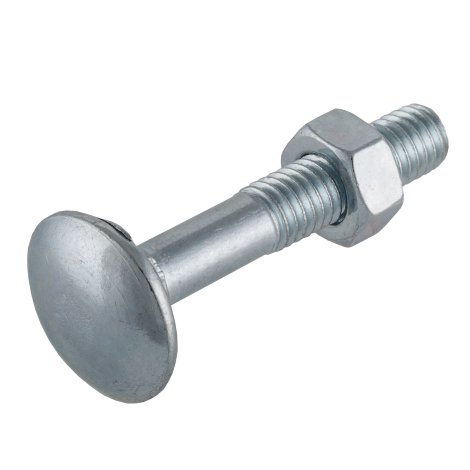SUKI Schlossschraube verzinkt 4.8 Teilgewinde DIN603 M6x90/20 mm 25 Stk.