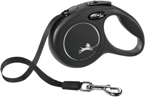Leine Flexi New Classic M bis 25 kg 5 m, schwarz