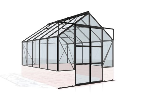 VITAVIA Gewächshaus Cassandra 8300 ESG 3 mm Schwarz