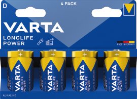 VARTA Batterie Longlife Power D Blister 4er Pack