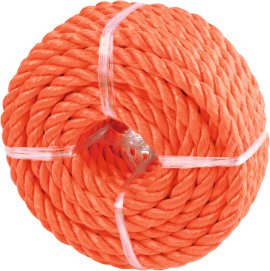 WINDHAGER PP-Seil - gedreht 8 mm x 10 m, orange