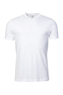Herren T-Shirt Crew Weiß L