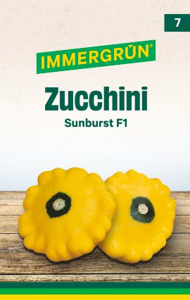 IMMERGRÜN Tütensamen Zucchini Sunburst F1