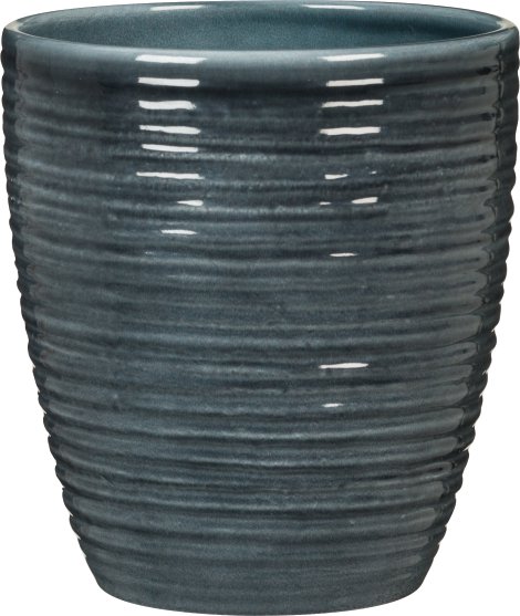 SCHEURICH Orchideengefäß Glas Petrol 14 cm