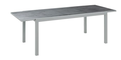 Tisch Monza - ausziehbar, schwarz/silber 160/240x90x75 cm