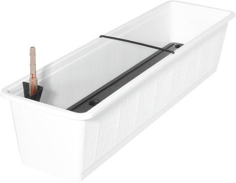 GELI Blumenkasten Aqua Green Waz Weiß 80 cm