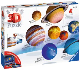 RAVENSBURGER Puzzle-Ball Planetensystem 27/54/72/108-tlg.