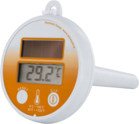 STEINBACH Schwimm-Thermometer Digital Solar Ø 8x13 cm