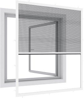 WINDHAGER Plisse Fenster Ultra Flat - EXPERT, weiß