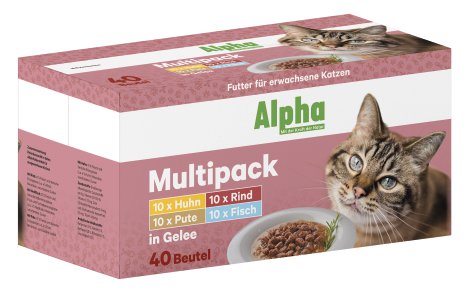 ALPHA Katzen-Nassfutter 40x100 g