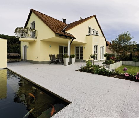 EBENSEER Gartenplatte Romero Sereno-Silber 39,6x39,6x3,5 cm (LxBxH)