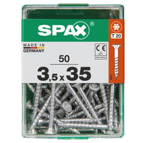 SPAX Schraube Senkkopf TRX 3,5x35 mm M 50 Stk.