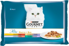 GOURMET Katzennassfutter Perle Duetto di Carne 4x85 g