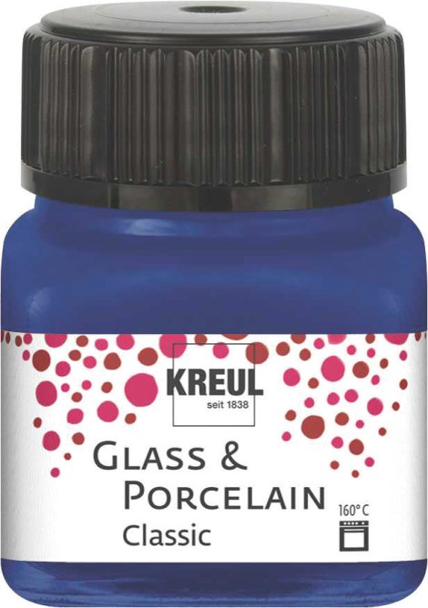 KREUL Malfarbe Glass & Porcelain Classic Royalblau 20 ml