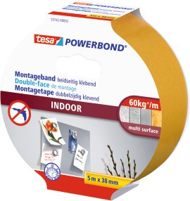 TESA Montageband Indoor 5 m x 38 mm