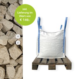 Min2C Bruchsteine chateaubeige 50-100mm 500kg Big Bag