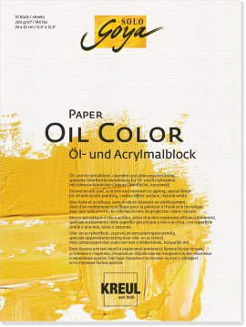 KREUL Paper Oil Color 10 Blatt 300 g/m², 24x32 cm