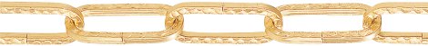 Zierkette Vierkant Messingfarben 3x29x14 mm