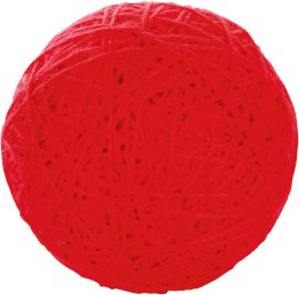 Wollspielball 10 cm, rot