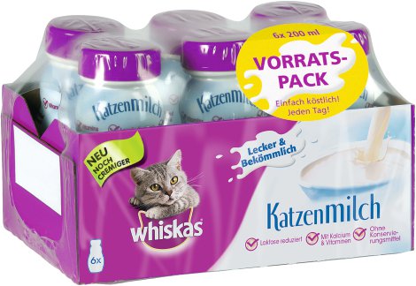 WHISKAS® Katzenmilch 6x200 ml
