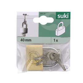 SUKI Hangschloss Messing
