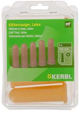 KERBL Kälbersauger Standard 100 mm Gelb 5 Stk.