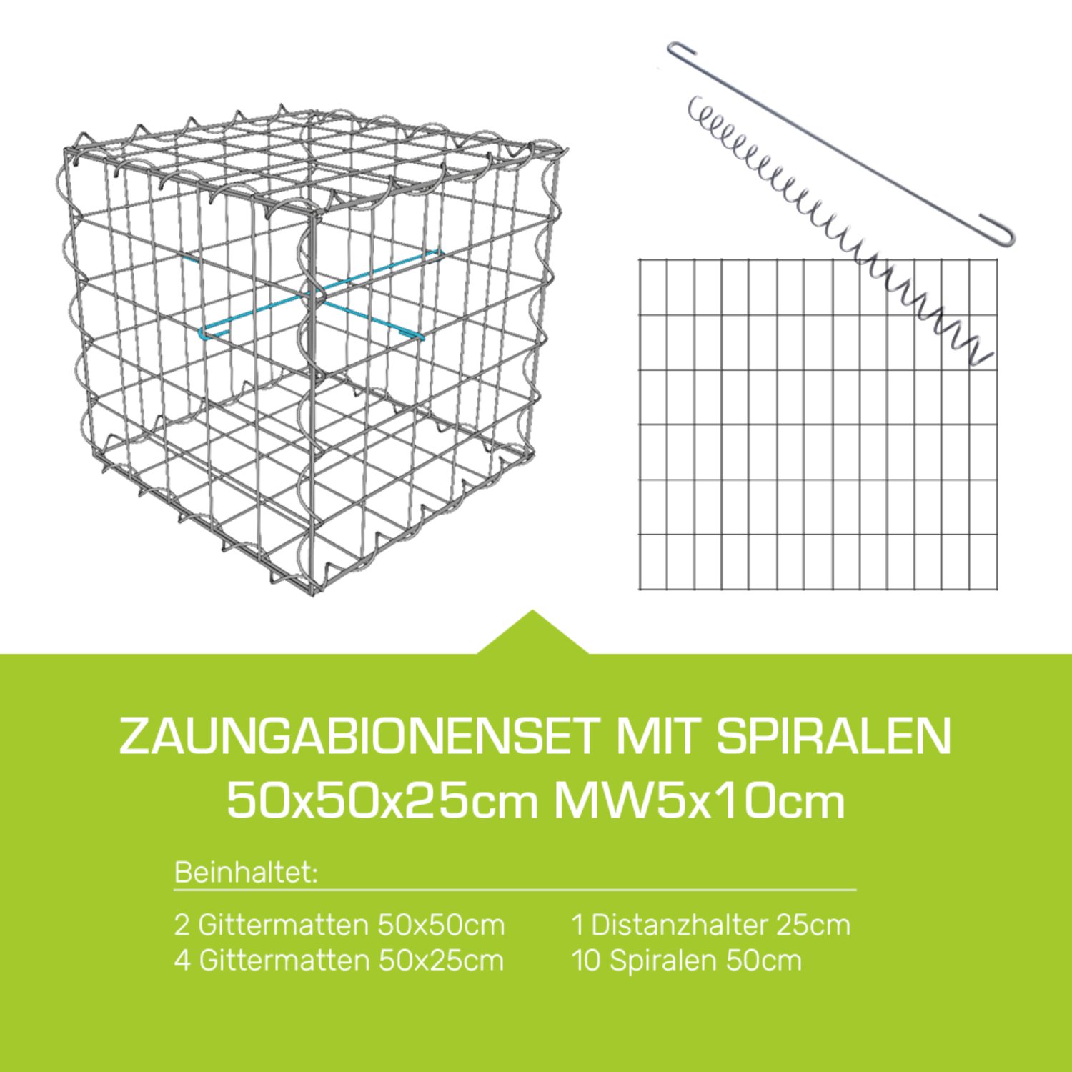 Zaungabione Set mit Spiralen