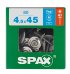 SPAX-Spenglerschraube T-Star A2 4,5x45 mm 80 Stk.