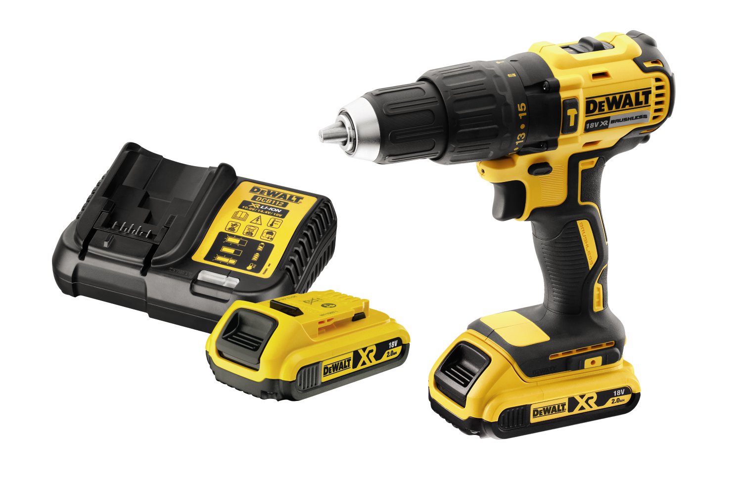 DEWALT Akkuschlagbohrschrauber-Set DCD778D2T