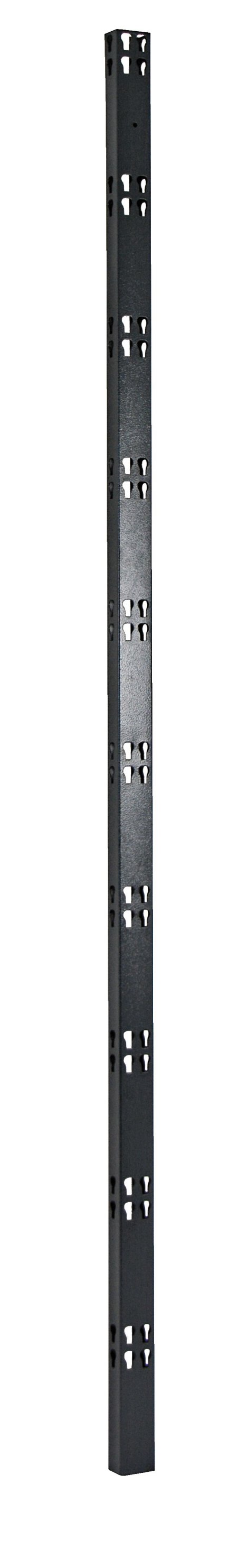 SCHULTE REGALWELT C-Holm 1950 Schwarz 195x4,2x2,8 cm, 2 Stk.