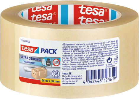 TESA Packband PVC Transparent 66x50