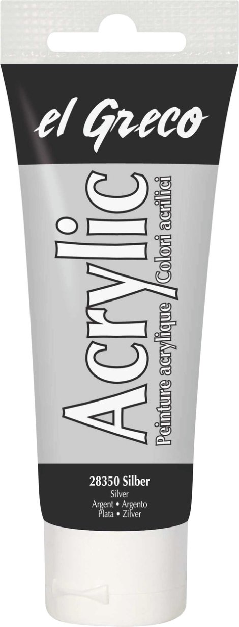 KREUL Acrylfarbe el Greco Silber 75 ml