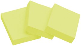 DONAU Haftnotizblock 100 Blatt Gelb 51x38 mm