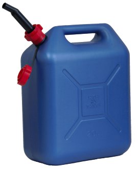 Kanister mit Ausgießer Blau