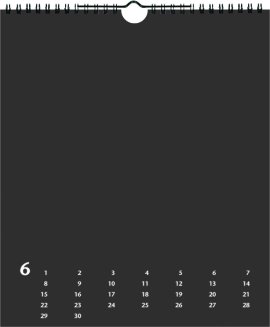 HEYDA Bastelkalender Schwarz 29,7x35 cm
