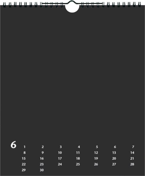 HEYDA Bastelkalender Schwarz 29,7x35 cm