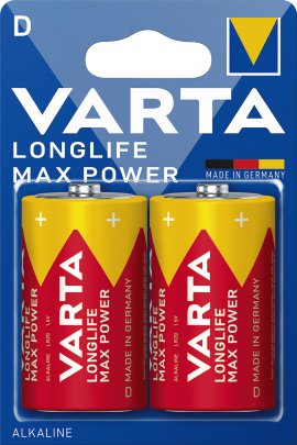 VARTA Alkaline Batterie Longlife Max Power D Mono LR20 2er Pack