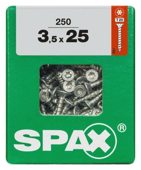 SPAX Schraube Senkkopf TRX 3,5x25 mm L 250 Stk.