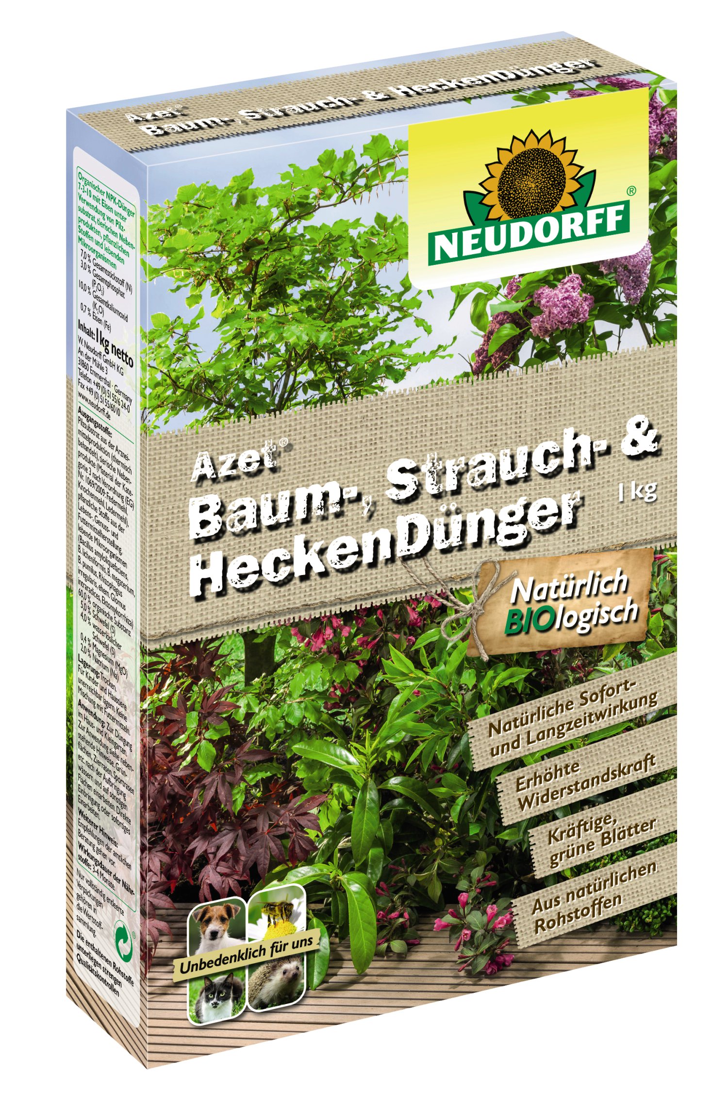 NEUDORFF® Azet Baum-, Strauch- & HeckenDünger 1 kg