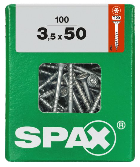 SPAX Schraube Senkkopf TRX 3,5x50 mm L 100 Stk.