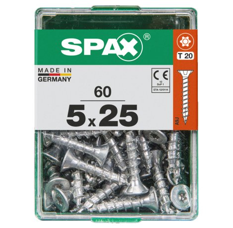 SPAX Schraube Senkkopf TRX 5,0x25 mm M 60 Stk.