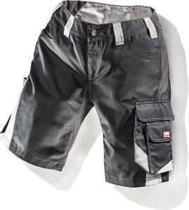 BULLSTAR Damen-Arbeitsshort Workstar Schwarz/Grau