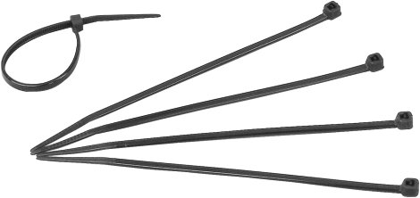 KOPP Kabelbinder Schwarz 150 x 3,6 mm, 50 Stk.