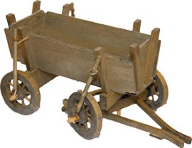 Ochsenwagen 14x10x10 cm