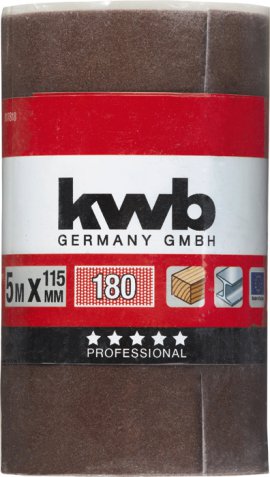 KWB Schleifrolle Korund K180, 115 mm 5 m
