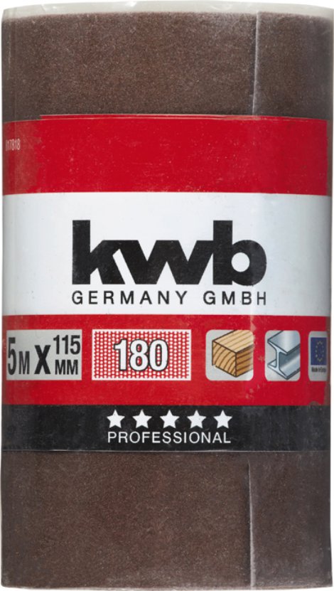 KWB Schleifrolle Korund K180 115 mm 5 m