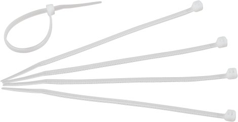 KOPP Kabelbinder Transparent 150 x 3,6 mm, 50 Stk.