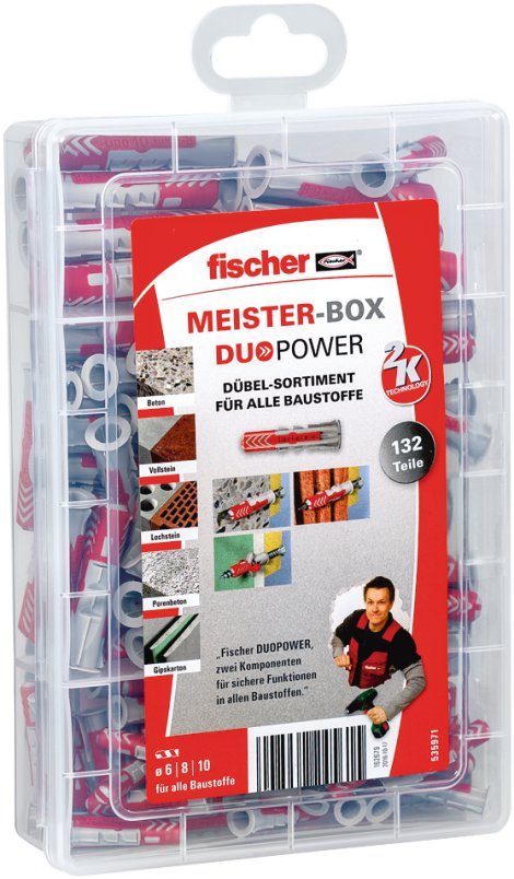 FISCHER Duopower Meisterbox 132 tlg.