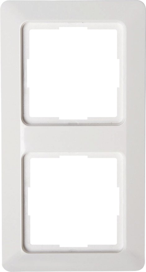 KOPP UP-Abdeckrahmen Milano 2-fach Weiß